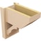Ekena Millwork 8-in W x 14-in D x 14-in H Balboa Slat Rough Cedar Woodgrain TimberThane Outlooker, Primed Tan OUTUR080X14X14BOA24RCPR - alternate 5